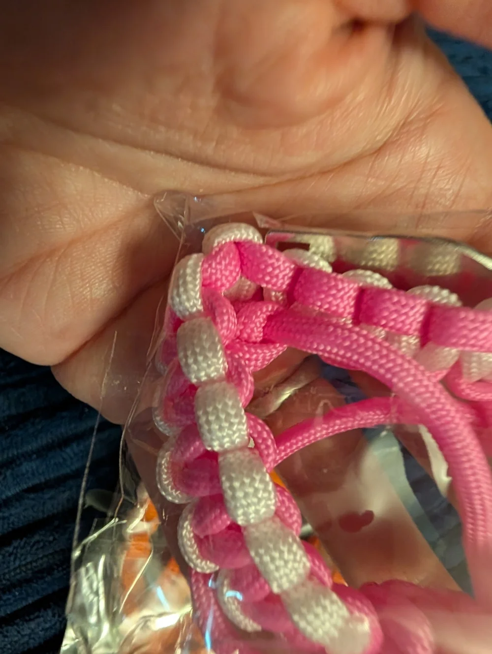 New K-pop Demon Hunters Pink Or Orange Braided Paracord Bracelets